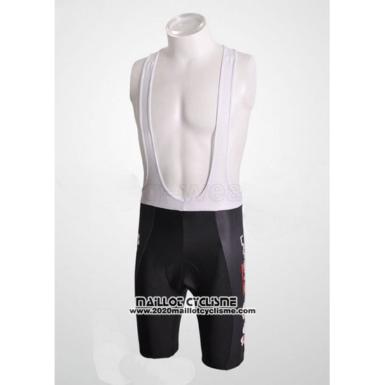 2010 Maillot Ciclismo FDJ Blanc et Noir Manches Courtes et Cuissard
